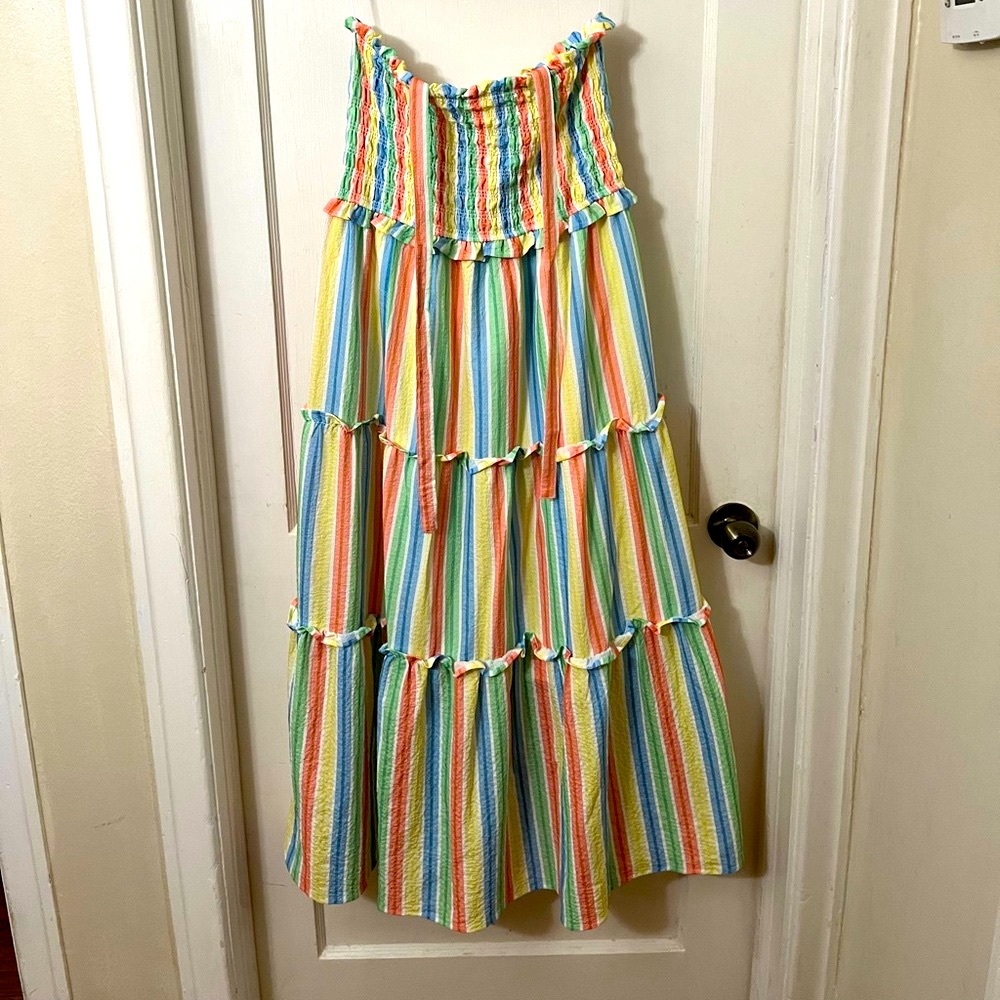 Women’s midi rainbow dress